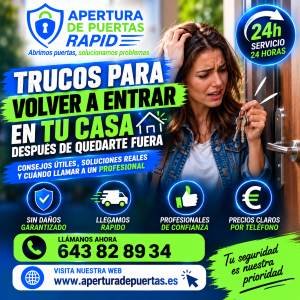 Trucos si te quedas fuera de casa
